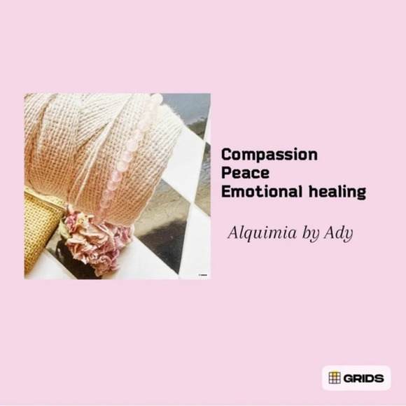 Pink Quartz spheres stud earrings in 925 sterling silver/unconditional love - Picture 4 of 5